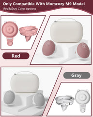 IVARONAL M9 double-layed diaphragms in red and gray for strong suction.