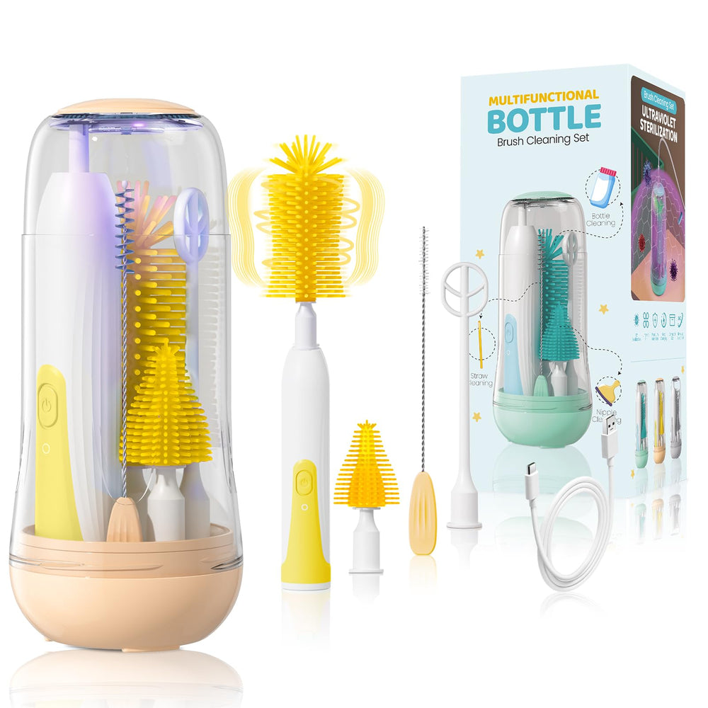 IvyWind bottle brush machine body shown for compact travel cleaning