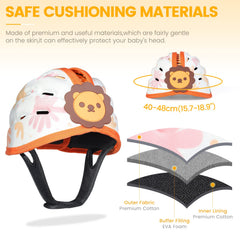 IvyWind adjustable chin strap helmet for growing babies