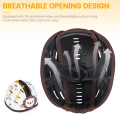 IvyWind baby safety helmet with dinosaur design keeps little explorers safe