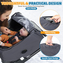 IvyWind see-through TPU window lets you check baby without disturbance.