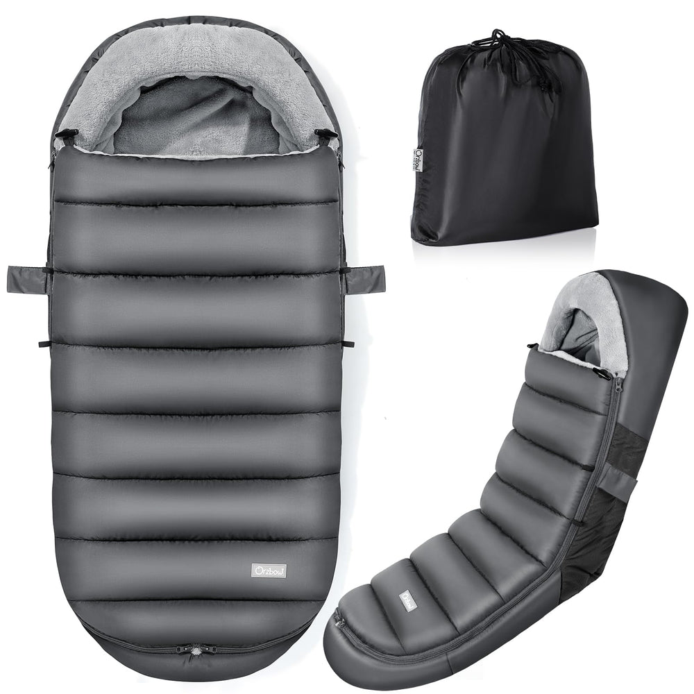 IvyWind stroller footmuff with waterproof pongee exterior for rainy days