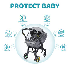 IVYWind rain cover side vents for fresh air and comfort.