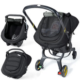 IvyWind winter baby car seat cover with warmth shields baby from cold winds.
