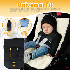 IvyWind waterproof pongee and fleece lining keeps baby warm and dry.