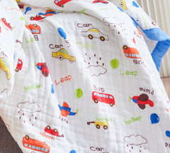 J-pinno Cars blanket reversible pattern for two playful looks.