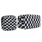 Jaarssho large knit checkered bag for discreet pad storage on the go