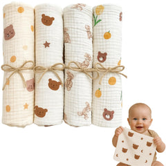 Jack & Jill & Baby washcloths close-up of ultra-soft cotton texture for delicate skin.
