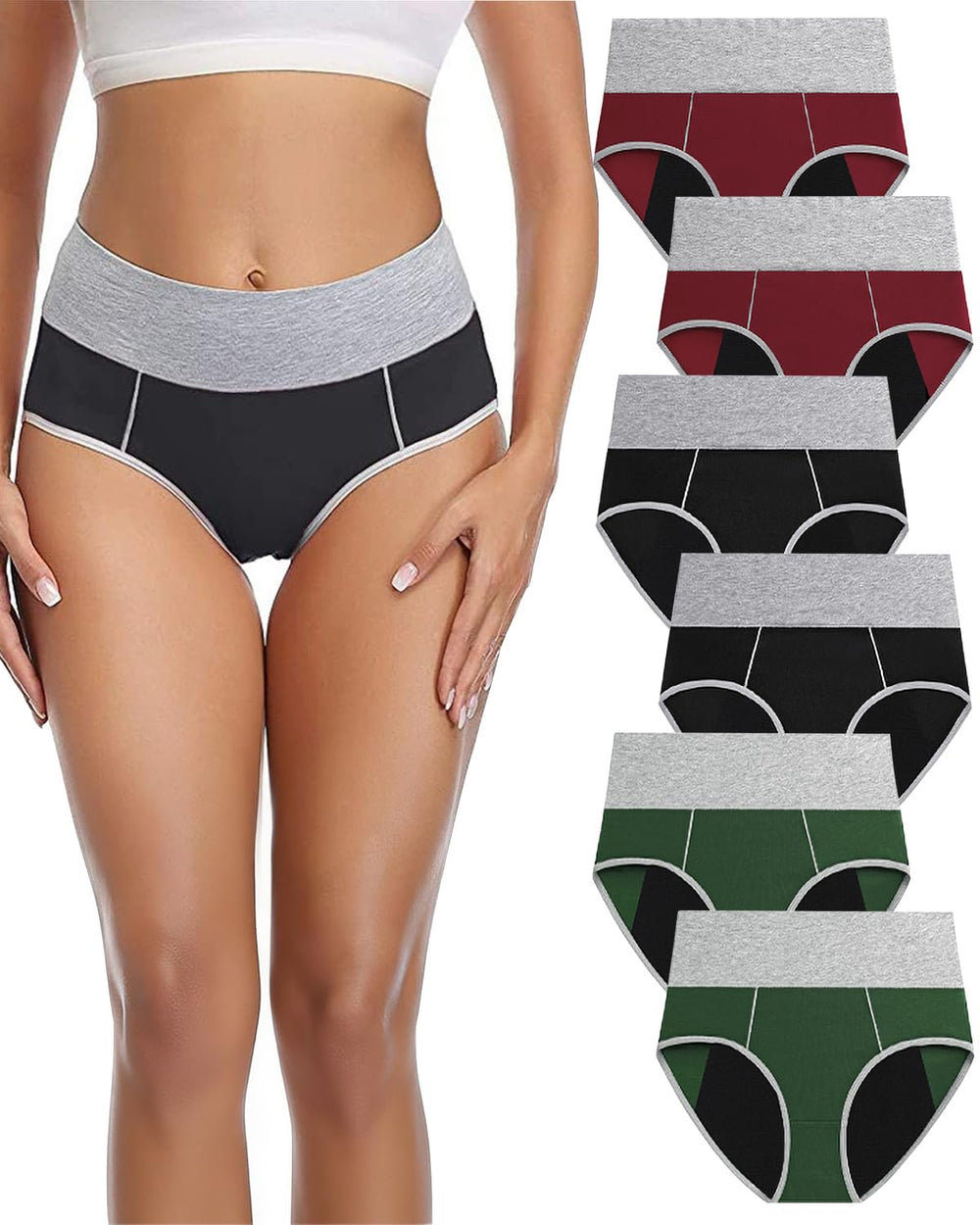 Jade Butterfly leakproof underwear front view shows discreet silhouette and secure fit.