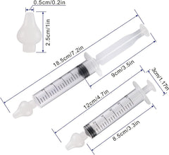 JADE KIT baby nasal irrigator 10ml syringe with scale for controlled flow.