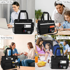 Jaffzora Nurse Tote Bag with large opening for quick access to essentials.