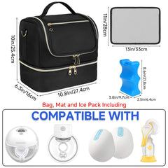 Jaffzora bag interior shows double-layer design for organized storage.