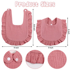 JaGely bandana drool bibs in cotton offer soft comfort during teething.