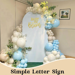 JALANCY wooden sign for nursery wall art in gold
