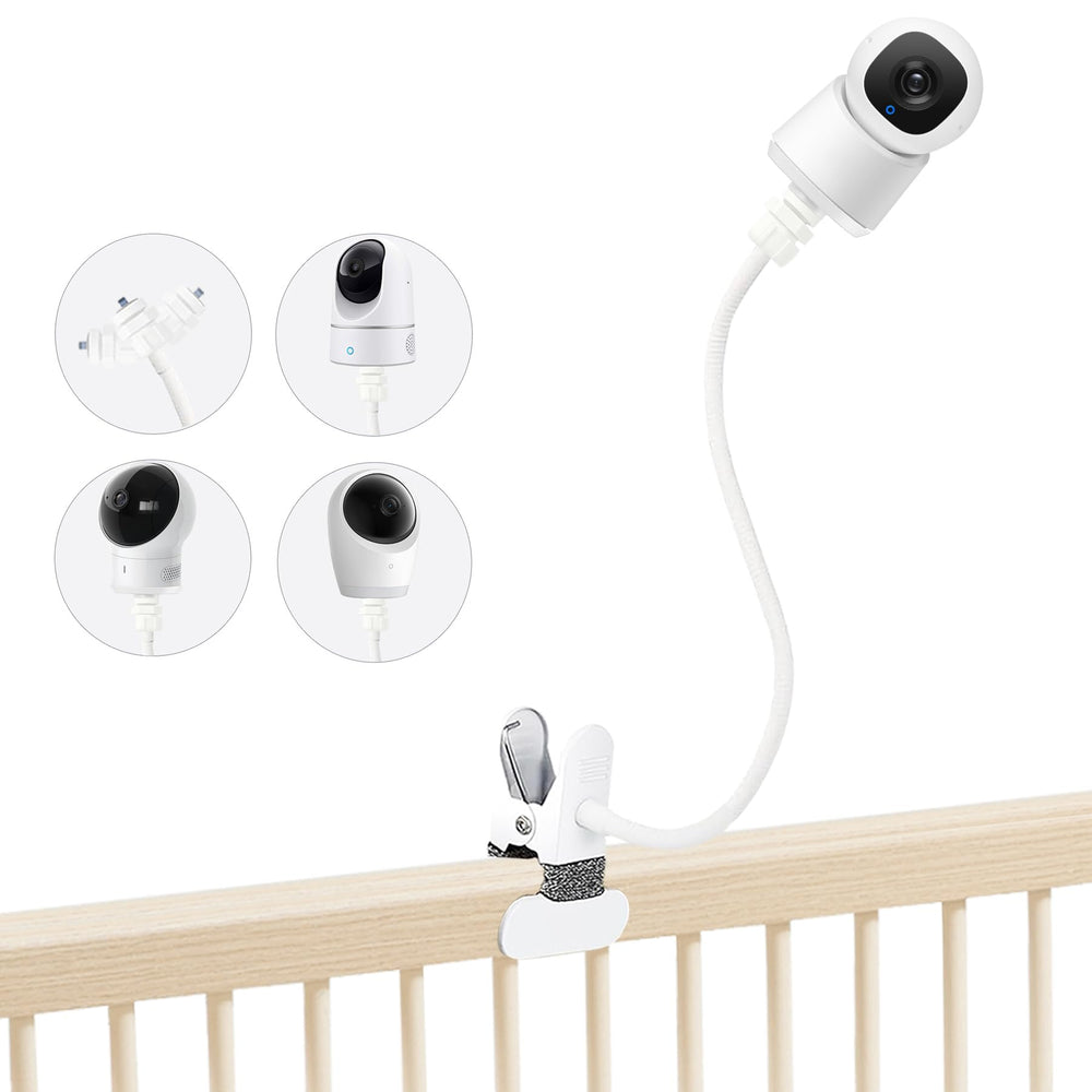 JAMYOK baby monitor clip mounts securely to keep the camera in view.