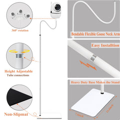 JAMYOK gooseneck angle adjustment enables precise camera positioning.