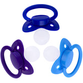 J&Or classic original pacifier teat closeup showing soft silicone tip for comfortable use.