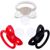 J&Or Classic three-color pacifier pack shown together for versatile daily use.