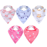 Janmercy 5-pack adult drool bibs in extra large protect clothing during meals.
