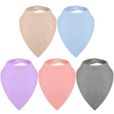 Janmercy bandana bib cream color protecting clothing during meals
