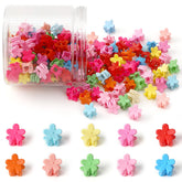 JANYUN mini flower hair clip with colorful designs for everyday styling
