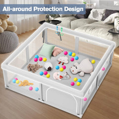 Jaobeem breathable mesh walls keep little ones comfortable and seen.