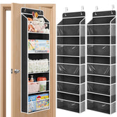 JARLINK over-the-door organizer with clear windows keeps toys visible and accessible