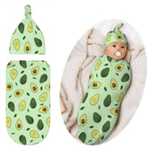 Jarverce Avocado swaddle blanket in soft fabric for cozy newborn comfort