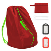 Jaseppor car seat bag red front view protecting a car seat during travel