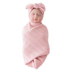 Jastore bow headband pale pink stylish newborn accessory