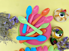 Jawbush plastic utensils dishwasher safe for everyday use.