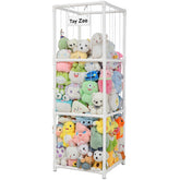 JAWNLITY zoo storage assembly shows a sturdy PVC frame for kid-friendly organization.