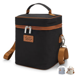 Jax 2020 breastmilk cooler bag with six-bottle capacity for on-the-go feeding