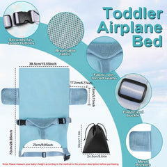 Jaxbo toddler airplane bed unfolded, creating a roomy sleep surface.