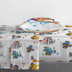 Jay Franco Blippi Meekah pillowcase completes cozy sleep set.
