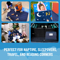 Blippi nap mat name tag for quick ID with Jay Franco