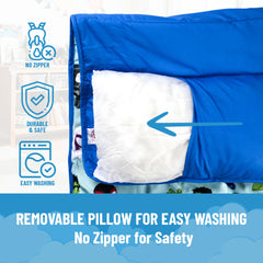 Jay Franco nap mat carry handle makes transport easy for daycare or travel.