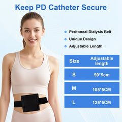 JDVBDNK pd belt comfortable design for discreet low profile catheter support