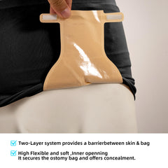 JDVBDNK privacy-underwear-look conceals ostomy pouch under clothing.