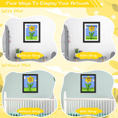 JDZIVTOP 3-pack stores and displays art and memories with easy rotation.