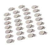 Jeanoko round pacifier clip with electroplated finish for durable use