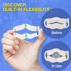 Three adjustable sizes included for a customized fit