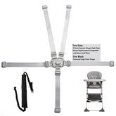 Jekarsy two-pack high chair straps buckle closeup for secure fastening.