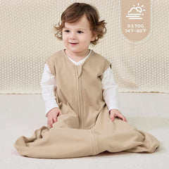 JELLYMONI two-way zipper closeup highlighting easy diaper changes and dressing