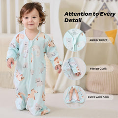 JELLYMONI sleep sack with two-way zipper for easy diaper changes