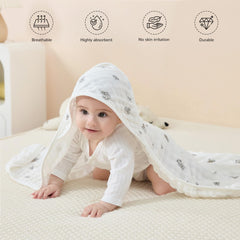 Close-up of Jellymoni towel fabric showing soft cotton texture