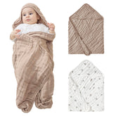 Jellymoni muslin hooded towel pack for newborns, perfect for bath time