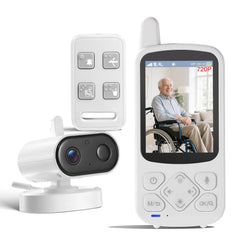 JEMXITG elderly monitor camera view for caregiver oversight.