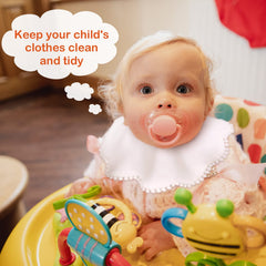 JenPen white bandana bibs, versatile drool bibs for meals and playtime