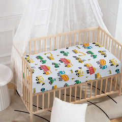 JEPFEIXIA soft polyester crib sheet offering breathable comfort for baby